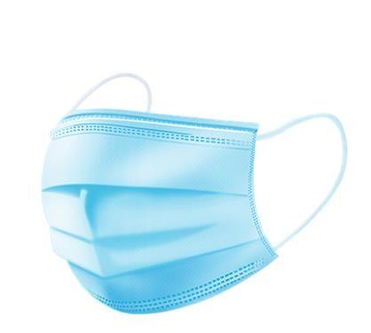 Non Woven Breathable Disposable Face Mask , 3 Ply Protective Face Skin Friendly