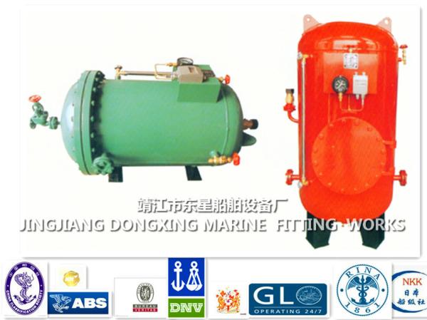 Marine ZYG(S)1.5-0.6 CB455-91 combined seawater pressure water tank, combined fresh water pressure water tank