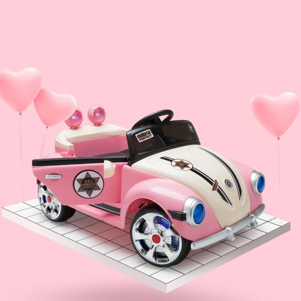 Escarabajo de los niños de paseo eléctrico en el coche 4 ruedas Princesa rosa cartón tamaño 101 * 54.5 * 33CM