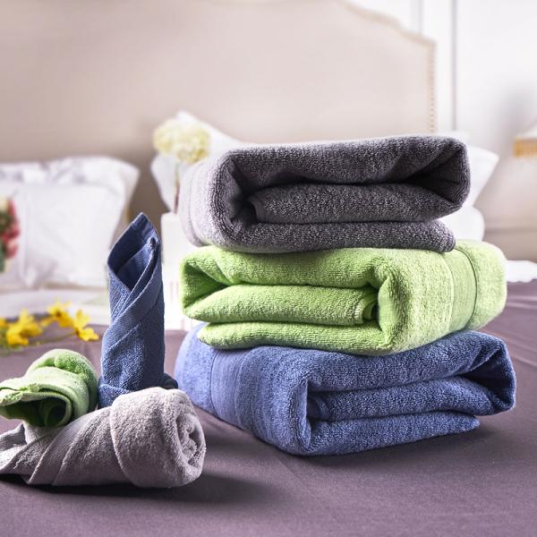 Super Soft Hotel Face Towel Home Plain Dyed Compressed Size 16s Spiral Towel