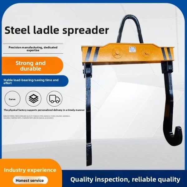 Heavy Duty Ladle Plate Hook for Molten Steel Lifting and Tipping Function