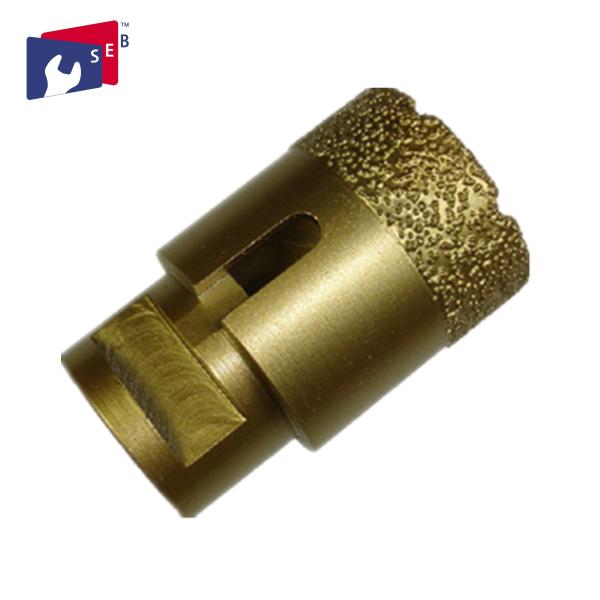 Vacuum brazed diamond Core bits for porcelain tile granite marble stone