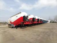 CIMC 3 axes Cisterne de poudre à haute résistance avec unité moteur diesel Semi-remorque