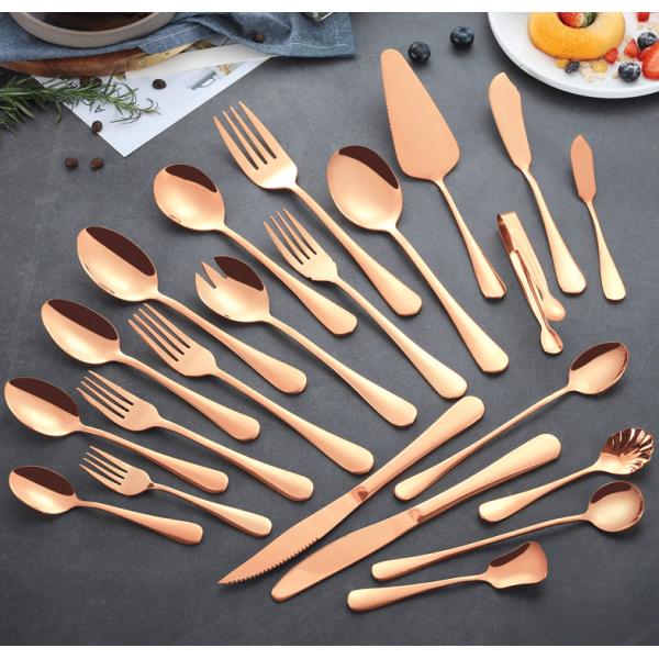 Stainless Steel Flatware Rose Gold Cutlery Set/Tableware/Dinnerware