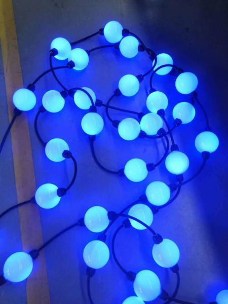 A corda ws2811 da bola da luz do pixel do círculo do diodo emissor de luz de DMX 50MM RGB conduziu a luz da bola do pixel para a paisagem