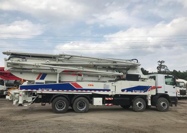 SAE Certified 180CBM/H Concrete Boom Truck Diesel Power High Efficiency