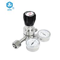 R11 regulador de presión doble de acero inoxidable del nitrógeno del indicador 600psi para el gas de la pureza elevada