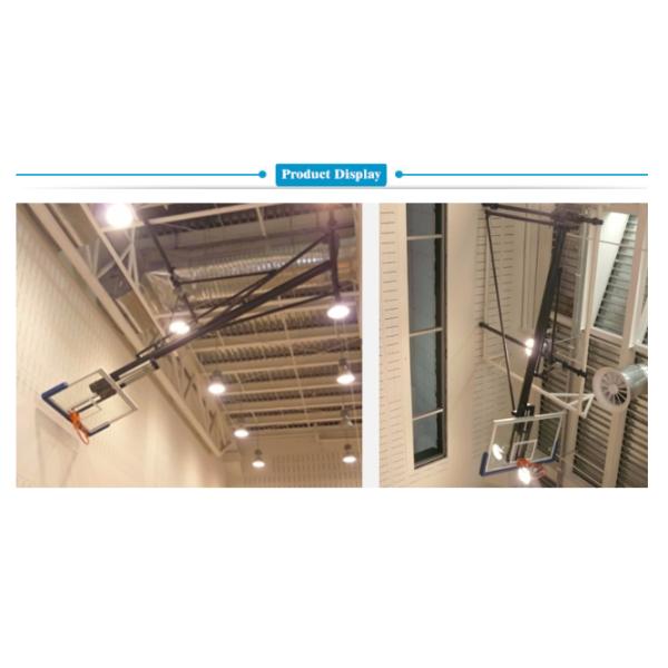 New Design Tempered Glass Basketball Board Ceiling Mounting Basketball Hoop