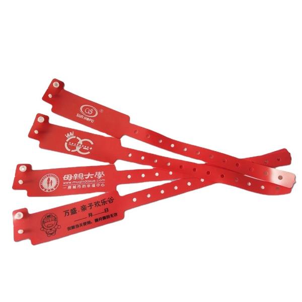 Jewelry Type Bracelets Eco-Friendly Plastic Disposable for Concerts PVC/Vinyl