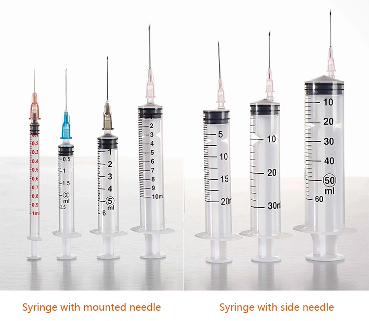 Disposable syringe with slip
