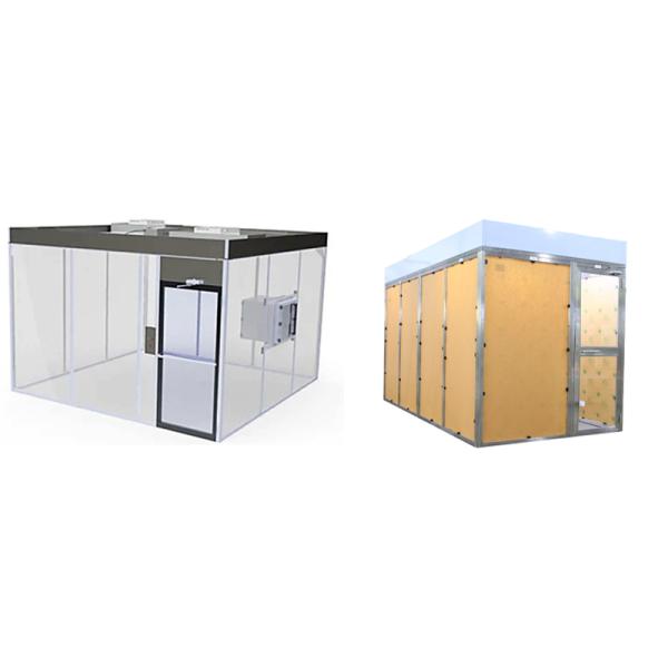 Stainless Steel 304 Class 100000 FFU Clean Room Booth With Air Shower