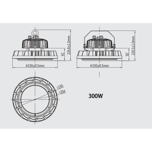 СИД 100W/150W/200W/300W высокий залив освещая высокого залива привел светильники привело залива ufo высокого