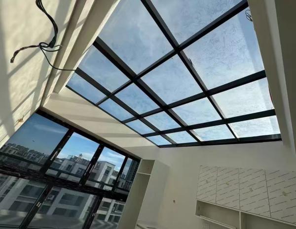 Customizable Weather Proof Glass  Sun Room Prefab Sun Room With Corner Code Connection