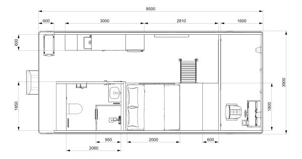Bateau flottant de conception en aluminium Hôtel maison Bateau de pêche nage