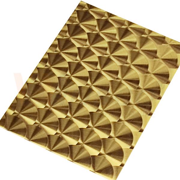 Laser SS 201 do ouro 3D do titânio da linha fina do CD placa 304 316 de aço inoxidável decorativa