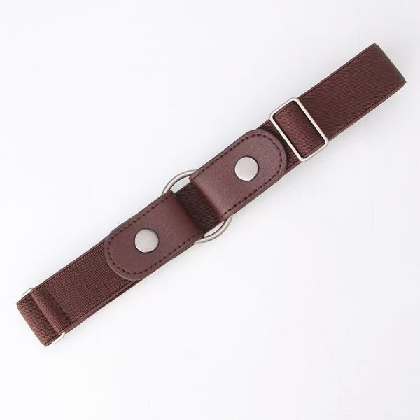 Canvas Woven Belt, Leather Trim Belt, Silver Buckle, Stretch Belt, Two-Tone Casual Belt, Versatile Belt for Jeans