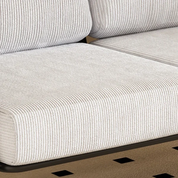 Japanese Two-seater Sofa Chair for Sitting and Lying on, Corduroy Fabric Bed
