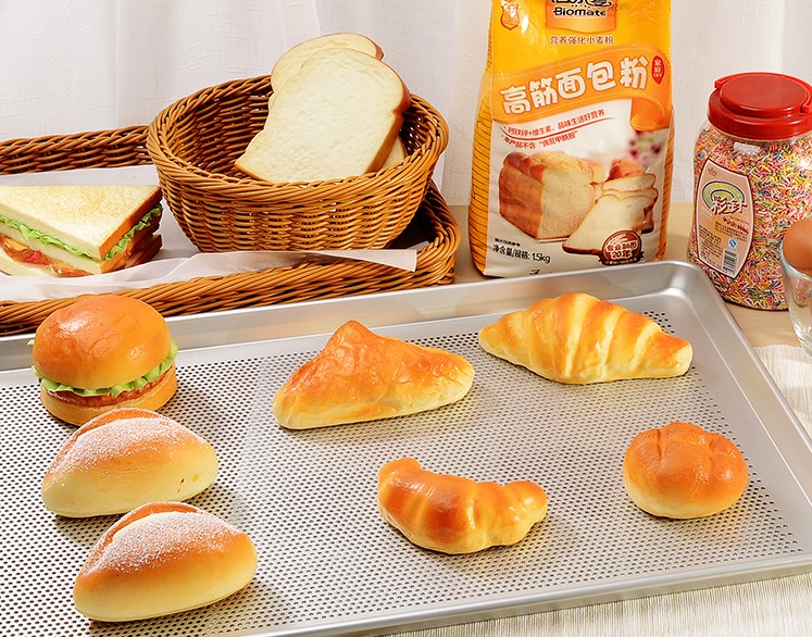RK Bakeware China Пефорированный алюминиевый противень для выпечки / плоский перфорированный противень для выпечки хлеба