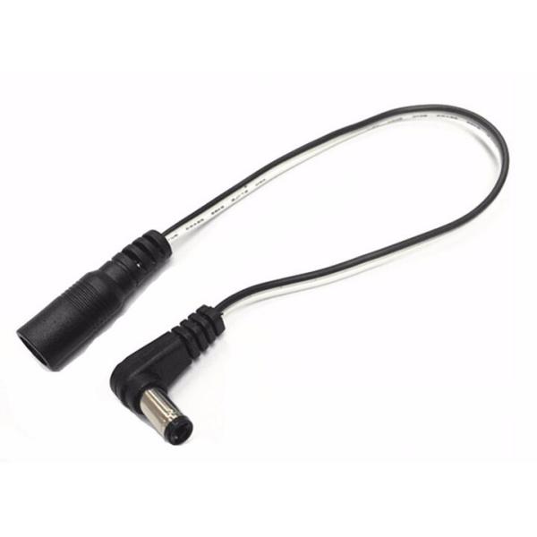 DC Plug 90 Degree Power Cable Extension Female to male 5.5 2.112V