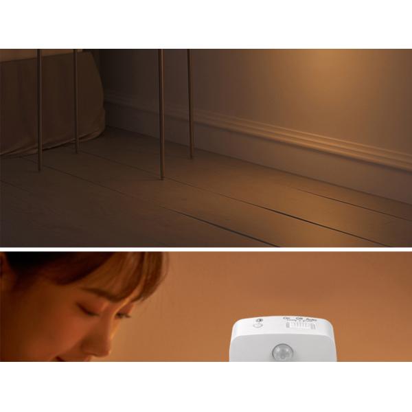 0.8W 30LM Plug In Night Lamp PIR Sensor 100 Degree For Closet Aisle Hallway