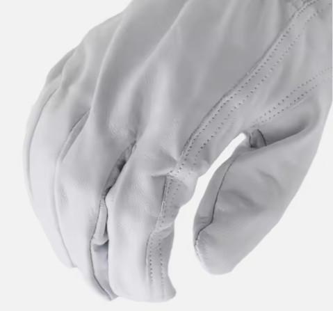 Branco 3M de couro fino revestido com sulfato de grãos de vaca Luvas de couro leves para trabalho de inverno