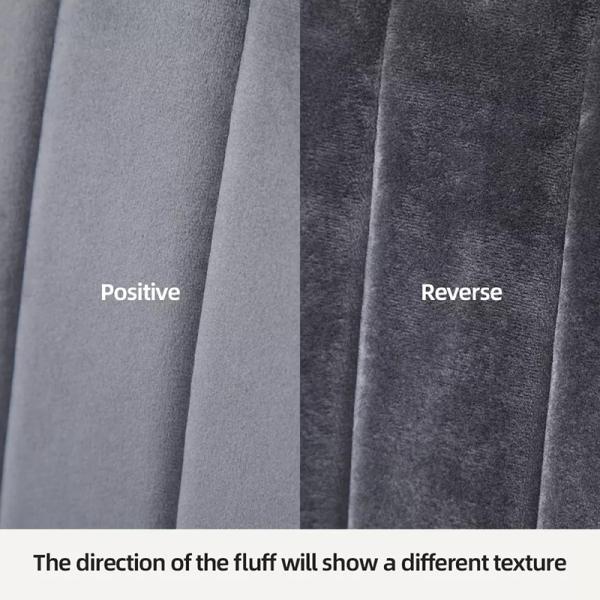 ISO9001 Nordic Grey Velvet Dining Chairs Luxury Restaurant Dining Chairs 5.4kgs