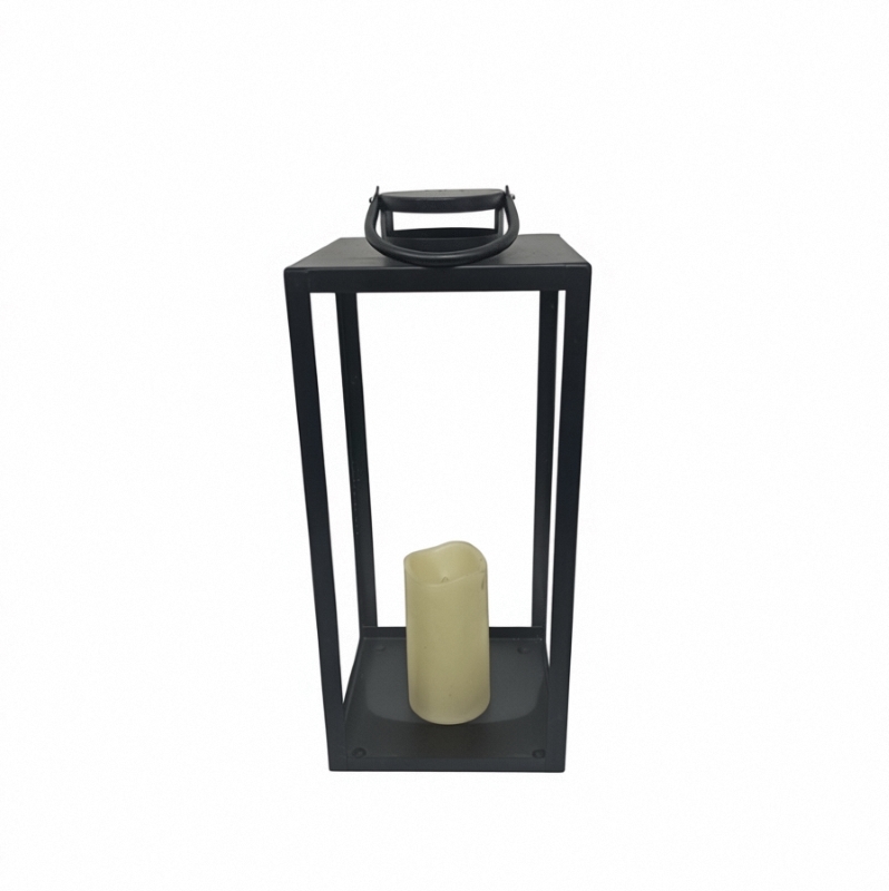 Framed Metal Decorative Lantern Corrosion Resistant For Garden Parties