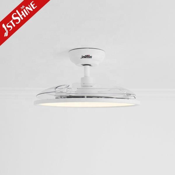 Protecção ocular 42 LED ventilador de teto com lâminas ocultas e material acrílico metálico