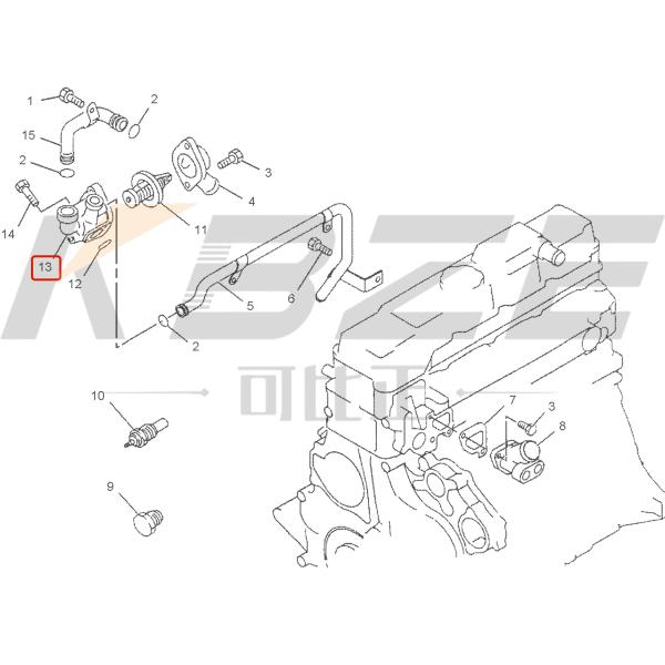 ASIENTO DE TERMOSTATO CAT E305 E306 139-7838, COMPATIBLE CON MOTOR MITSUBISHI 4M40 ME108046