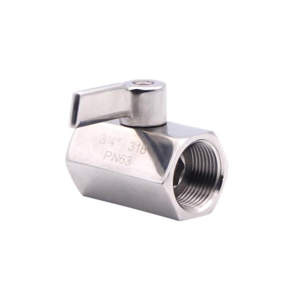 Steel Handle Casting Food Grade Female Sms 6.4mpa Ball Valve 316 Stainless Steel