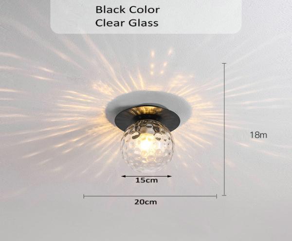 Glass Ball Ceiling light modern Staircase Balcony Corridor porch Bedside Hallway Ceiling lamp(WH-MA-165)