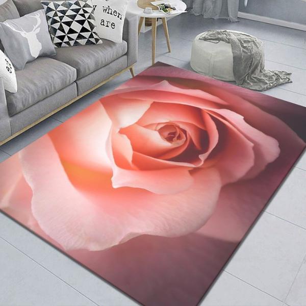 O assoalho impresso geométrico da sala de visitas atapeta o retângulo Crystal Velvet Rug