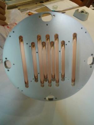300W - 500W Stamping Processing Copper Pipe Heat Sink For LED Stage Light