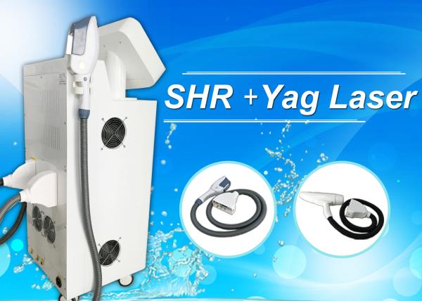 Best Performance IPL SHR Hair Removal Machine / 2 Handpieces Skin Rejuvenation Machine CE