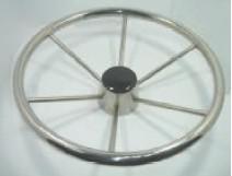 Stainless steel wheel W/finger grips 6-spoke