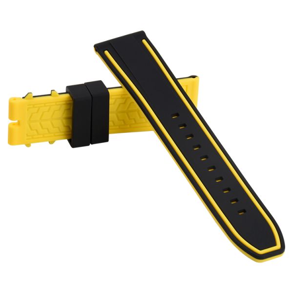 24mm Two-Tone Sport Style Silicone Rubber Strap · OEM/ODM Wholesale Available  - SHX