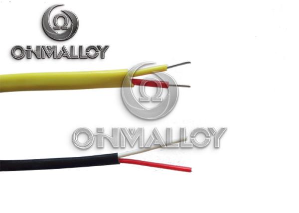 Iron / Constantan Material J Type Thermocouple Cable AWG20 PVC Insulation
