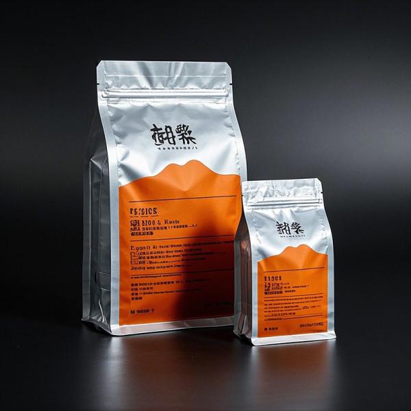 Premium Food Safe Eight Side Sealing Flat Bottom Bag Waterproof & Reusable