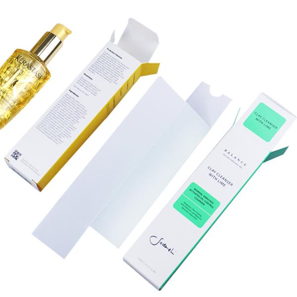Beauty Paper Box Skincare Cosmetic Packaging Customized Design Luxury Eco Friendly Full Color Gold Foil 30ml 50ml