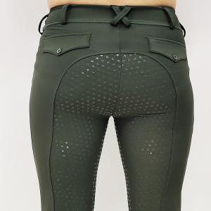 Polyester High Waisted Full Seat Riding Breeches Quick Dry Women Equestrian