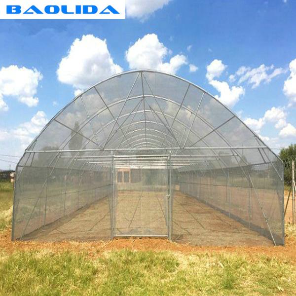 Парник изготовленного на заказ хорошего тоннеля стабильности пластиковый с рамкой парника металла