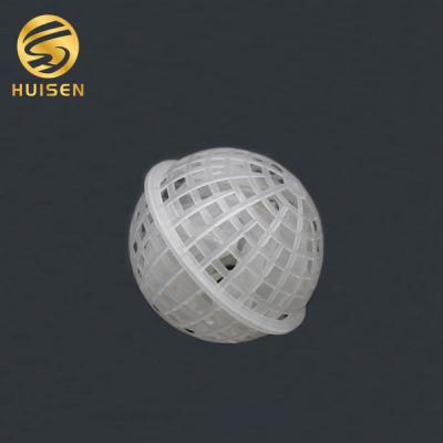 Waste Water Suspended Bio Filler Ball / Mbbr Bio Media White Color Woven Bag Pack