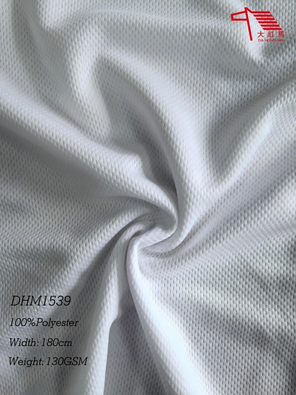 130GSM Birdseye Mesh Fabric Fine Quick Dry Moisture Wicking for Summer Sportswear