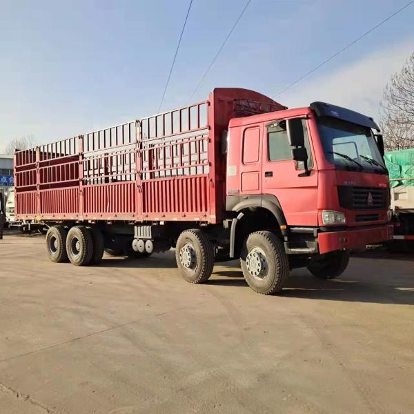 Good Performance HOWO 8X4 Cargo Truck with 6m Cargo Box Dimensions