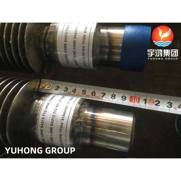 ASTM A213 T12 Alloy Steel Solid Fin Tube With Carbon Steel Fin Strip , For Heat Exchanger