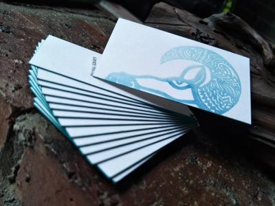 High End Clear Painted Edge Business Cards 0.7mm Thickness For Entertainment