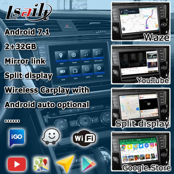 8 / 9,2 GPS дюйма коробки Waze Yandex навигации 1,2 GHz для Lsailt Volkswagen Touran