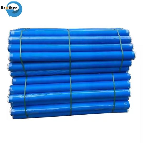 Blue Orange PE Tarpaulin Roll Packing