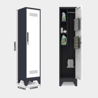 Cabinet d'outil de nettoyage coloré en acier de ménage de meubles d'archivage