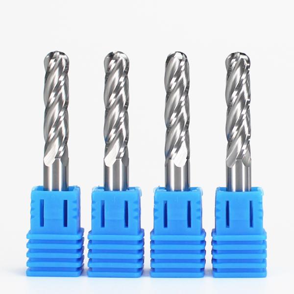 4F Ball Nose End Milling Cutter Diamond CNC Router Bit Tungsten Steel Milling Cutters Coating Options Altin Tin ODM
